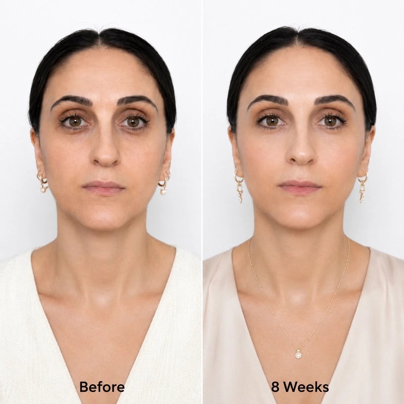 Amira, Melbourne — before and after 8 weeks of daily Aboddex sessions