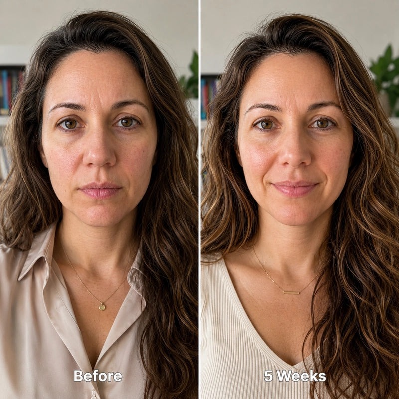 Elise, Byron Bay — before and after 5 weeks of daily Aboddex sessions